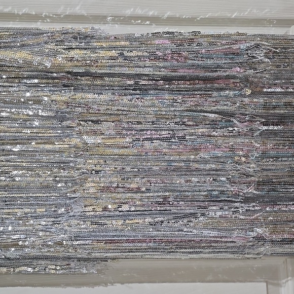 EUC-Silver Sequin Dress - Picture 2 of 9